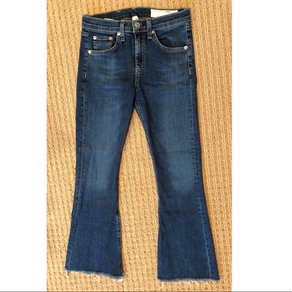 Rag & Bone flare and fringe bottom jean - Picture 1 of 7
